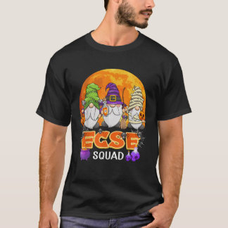 T-shirt Équipe ECSE Halloween ECSE Professeur Gnome Corres