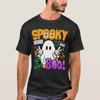T-shirt Équipe éffrayante 2025 - Trick fantôme ou traiteme