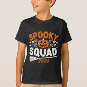 T-shirt Équipe effrayante 2026 Halloween familial assorti