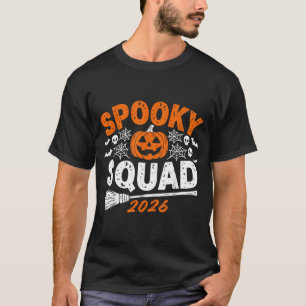T-shirt Équipe effrayante 2026 Halloween familial assorti