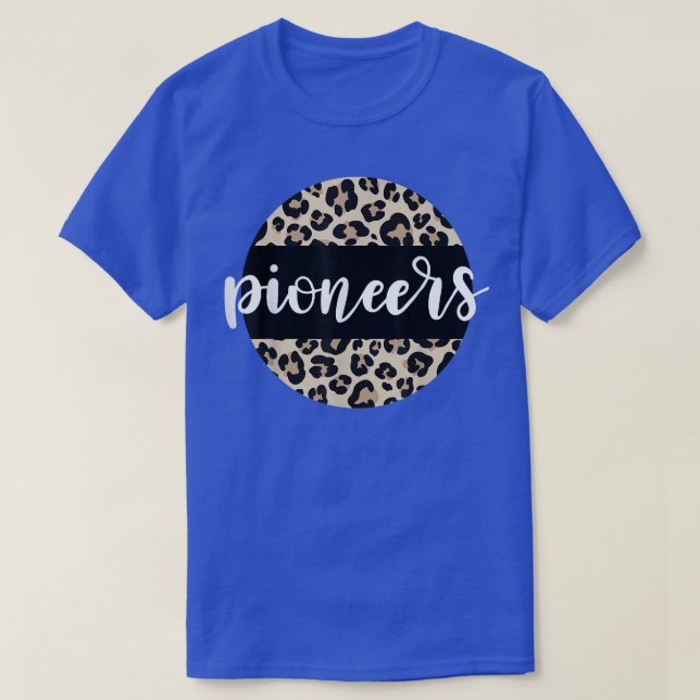 T-shirt Équipe Empreinte de léopard Pioneers Mascotte Écol (Design devant)