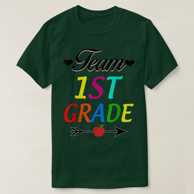 T-shirt Équipe Enseignant de première année 1ère année Ret (Design devant)