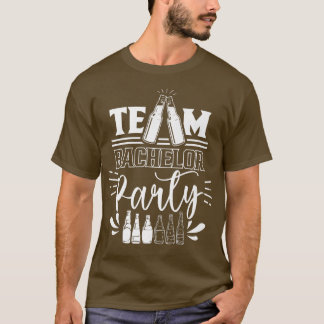 T-shirt Équipe enterrement de vie de garçon mariée 