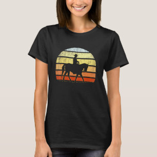 T-shirt Équipe équatoriale Horseback Rider Rodeo Crew Retr