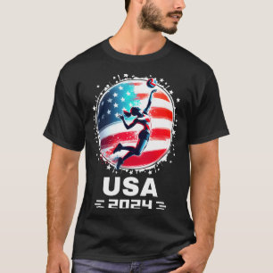 T-shirt Équipe États-Unis maillot de volley-ball 2024 pour