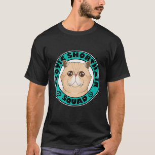 T-shirt Équipe Exotique Shorthair I Amoureux des chats I R