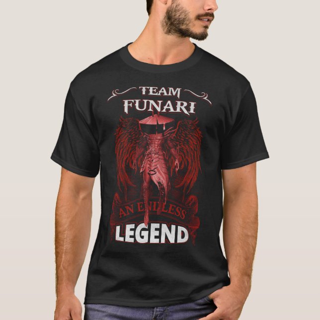T-shirt Équipe FUNARI - Une LÉGENDE sans fin (Devant)