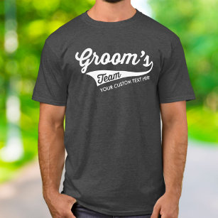 T-shirt Équipe Groom Coutume Mariage Bachelor Party Sport