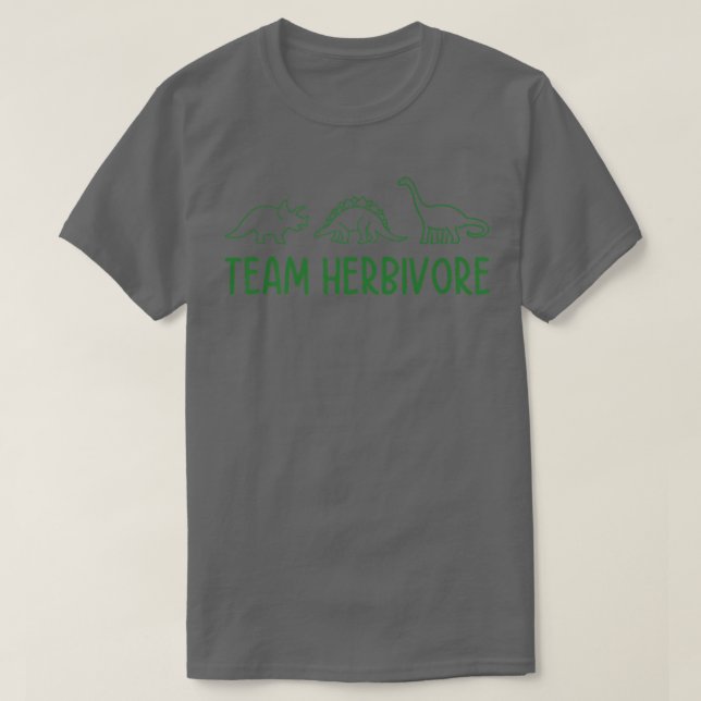 T-shirt Équipe Herbivore Vegan Plante régime basé Dino Veg (Design devant)