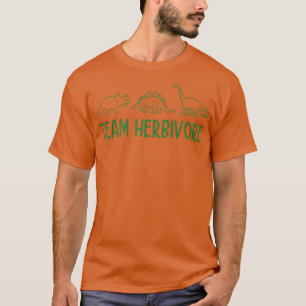 T-shirt Équipe Herbivore Vegan Plante régime basé Dino Veg