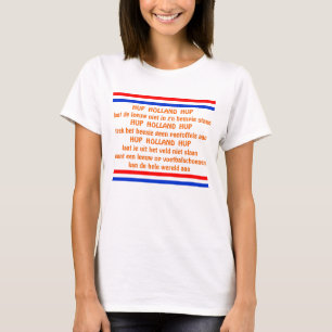 T-shirt Équipe hollandaise de football orange Chant Hup H