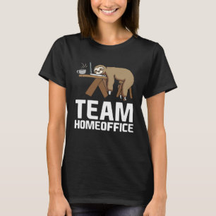 T-shirt Équipe Home Office Paresseux dormant Home Office 2