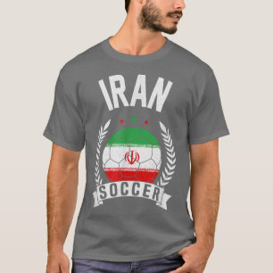 T-shirt Équipe Iran Soccer Support Jersey Drapeau iranien