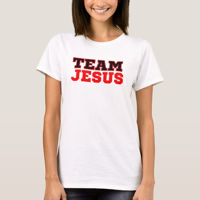T-shirt Équipe Jésus foi chrétienne (Devant)