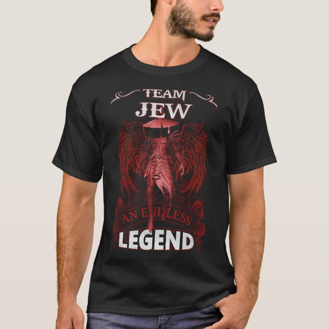 T-shirt Équipe JEW - Une LÉGENDE sans fin (Devant)