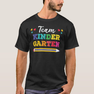 T-shirt Équipe Kinder Garten Retour À L'École 1