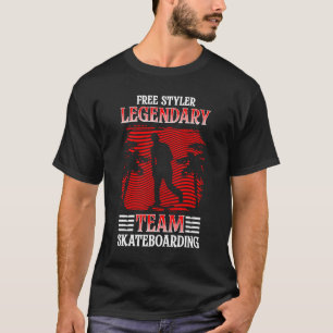 T-shirt Équipe légendaire Freestyle Skateboard