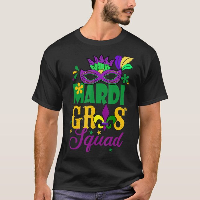 T-shirt Équipe Mardi Gras Carnaval de la Nouvelle-Orléans  (Devant)