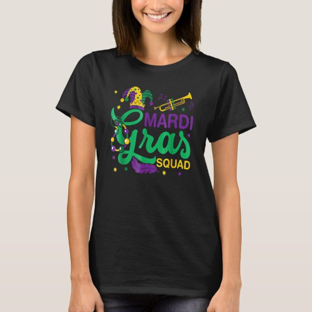 T-shirt Équipe Mardi Gras Pour Le Prochain Mardi Gras 1 (Devant)