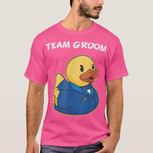 T-shirt Équipe Marié Canard en Caoutchouc Fête Garçons Ent