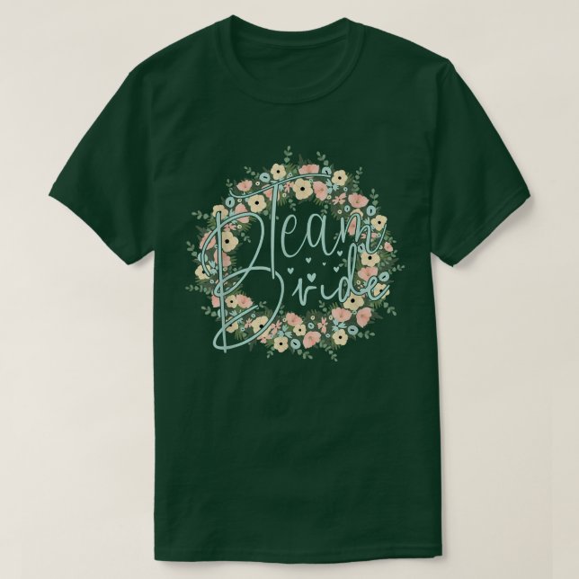 T-shirt Équipe Mariée Enterrement de Vie de Jeune Fille Co (Design devant)