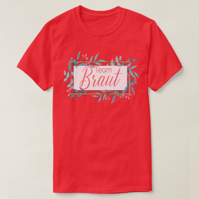 T-shirt Équipe Mariée Enterrement de Vie de Jeune Fille Ma (Design devant)