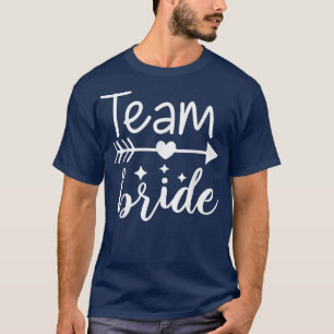 T-shirt Équipe Mariée Flèche Cœur Mariage Et Enterrement D