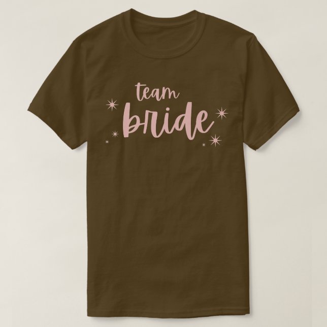 T-shirt Équipe Mariée Funny Bachelorette Set pour la fête  (Design devant)