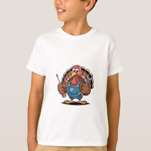 T-shirt Équipe Mécanique Turquie Gobbler d'action de grâce
