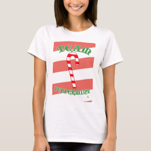 T-shirt Équipe Menthe Poivrée Création de slogan de Noël a