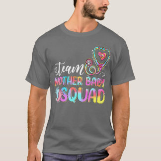 T-shirt Équipe mère Baby Squad mère bébé Nurse Nurse M