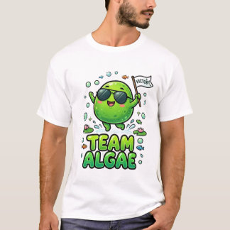 T-shirt Équipe mignonne algue dessin animé nature design