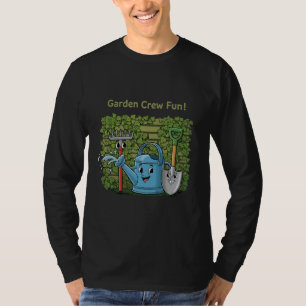 T-shirt Équipe mignonne du jardin, amusement ! Outils de j