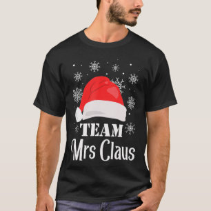 T-shirt Équipe Mme Claus Escadron de Noël Famille Correspo
