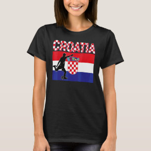 T-shirt Équipe Nationale De Croatie Football Mondial Footb