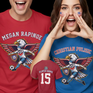 T-shirt Équipe nationale de football de l'aigle américain 