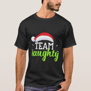 T-shirt Équipe Naughty Christmas Couple Matching Équipe Ni