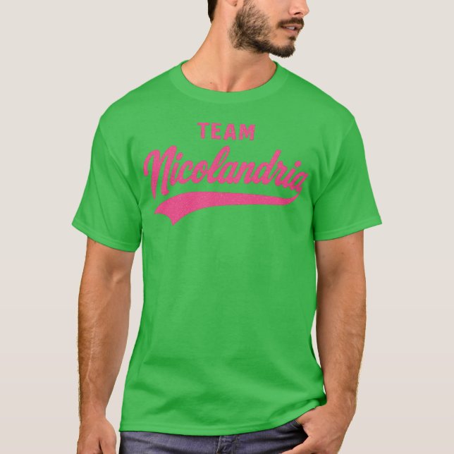 T-shirt Équipe Nicolandria Funny Love Couple (Devant)