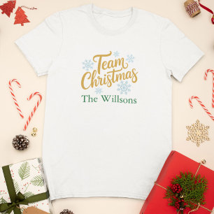 T-shirt Équipe Noël Tenue de vacances familiale assortie