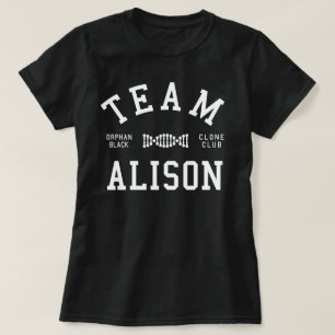 T-shirt Équipe noire orpheline Alison
