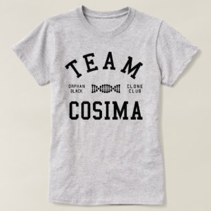 T-shirt Équipe noire orpheline Cosima