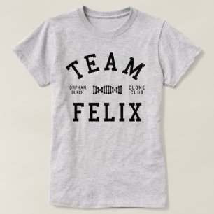 T-shirt Équipe noire orpheline Felix