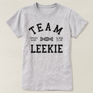 T-shirt Équipe noire orpheline Leekie