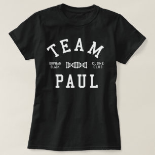 T-shirt Équipe noire orpheline Paul
