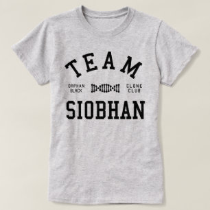 T-shirt Équipe noire orpheline Siobhan