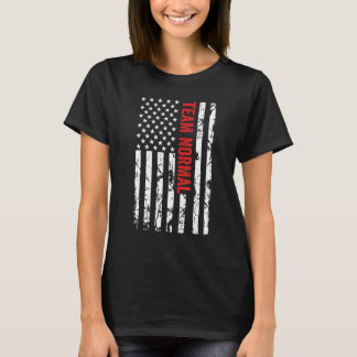T-shirt Équipe normale Équipe Normale Us Équipe Drapeau No