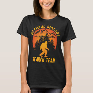 T-shirt Équipe officielle de recherche Bigfoot Sasquatch F