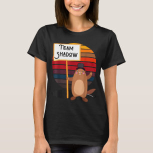 T-shirt Équipe ombre drôle hiver Jour de la marmotte homme