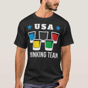 T-shirt Équipe Patriot Olympique USA Boire Beer 