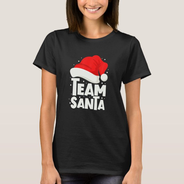 T-shirt Équipe Père Noël Christmas Family Group Matching P (Devant)